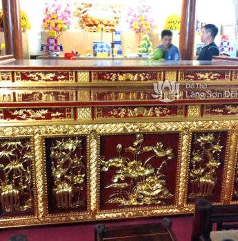 Các mẫu bàn thờ Chấp Tải đẹp cho Đình Chùa, Đền Điện