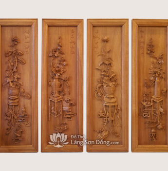 Tranh gỗ Tứ Bình