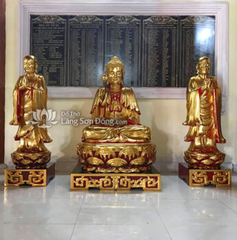 Bộ tượng Thế Tôn cùng A Nan - Ca Diếp