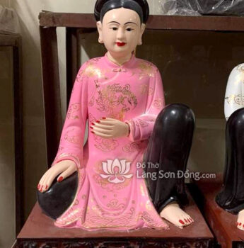Tượng Cô Chín sơn giả cổ, làm theo lối cổ