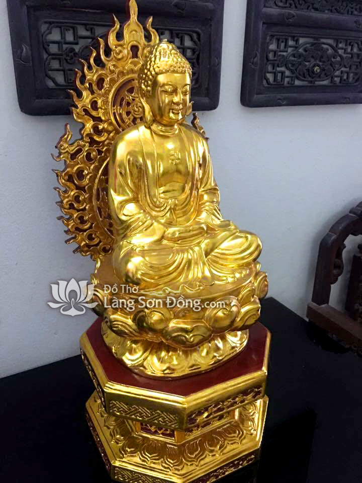 Mua Tượng Dược Sư Phật Sơn Son Thếp Vàng chất lượng tại đồ thờ làng Sơn Đồng