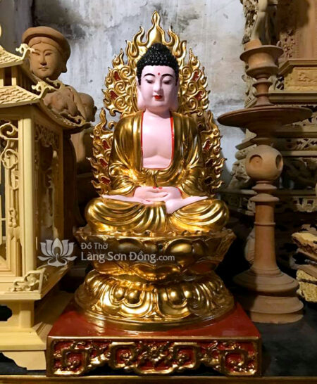 mẫu tượng Dược Sư Phật sơn son thếp vàng