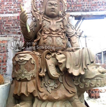Tượng Hộ Pháp ngồi, cốt Mít bó thổ đẹp
