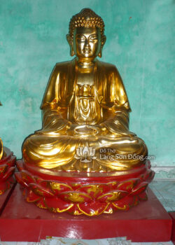 tượng Phật A Di Đà sơn son thếp vàng