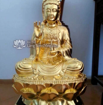 Tượng Quan Âm Bồ Tát dát vàng 9999