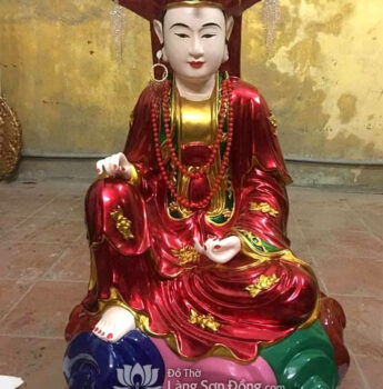 Tượng Tứ Phủ Chầu Bà sơn son thếp Vàng - Mẫu 1