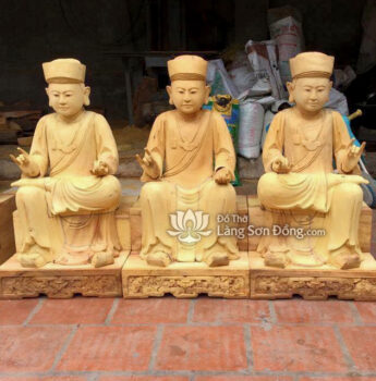 Tượng Tứ Phủ Thánh Hoàng gỗ Mít (phần mộc)