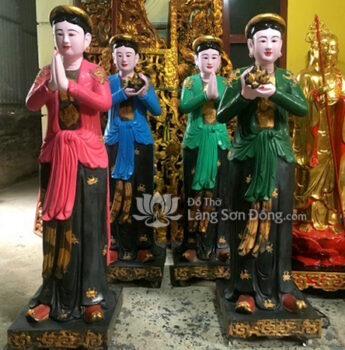 Tượng Đôi Cô Cam Đường (cao 1m67)