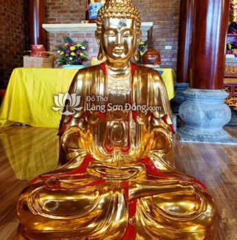 Tượng A Di Đà sơn son thếp Vàng
