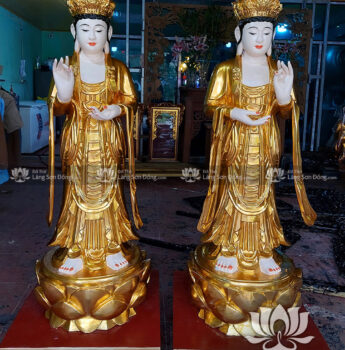 Tượng Thế Chí sơn son thếp Vàng