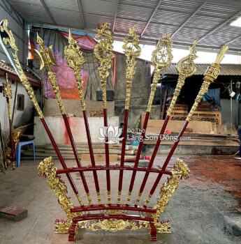 Bộ Chấp Kích sơn son thếp vàng
