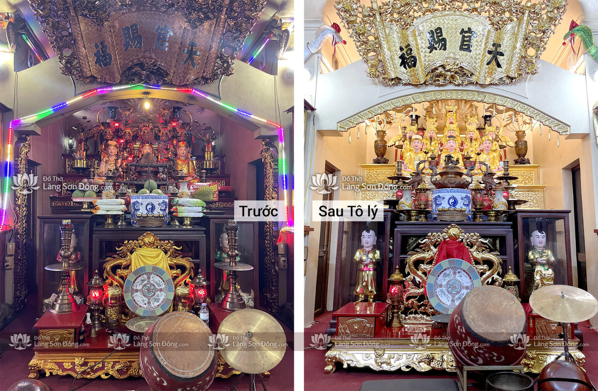 Tô lý, tu sửa toàn bộ Đồ thờ, tượng Thánh cho Đền Phủ tại Lạng Sơn