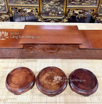 Tam Sơn gỗ Hương cỡ đại (đặt Đỉnh Đồng)