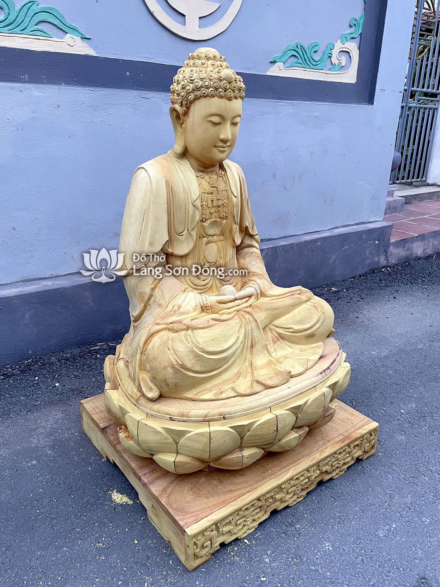 Đặt tạc tượng Phật A di đà