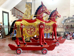 Ngựa Thờ Gỗ đẹp