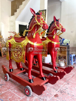 Ngựa Thờ Gỗ đẹp