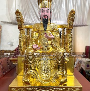 Tượng Vua Cha Ngọc Hoàng ngồi Ngai sơn thếp vàng