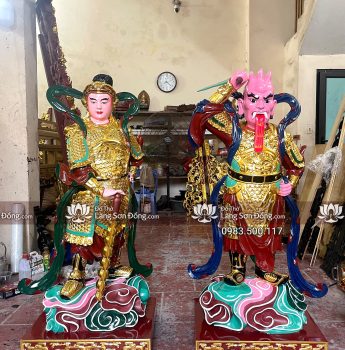 Tượng Tiêu Diện Đại Sĩ và Vi Đà Hộ Pháp