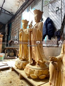 Tượng Thế Chí Gỗ Mít