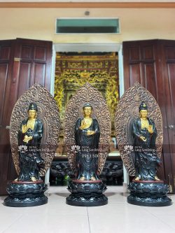 Tượng Tây Phương Tam Thánh Sơn Giả Cổ