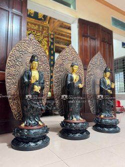Tượng Tây Phương Tam Thánh Sơn Giả Cổ