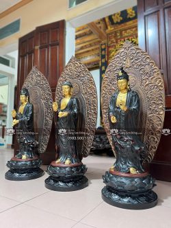 Tượng Tây Phương Tam Thánh Sơn Giả Cổ