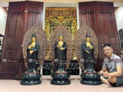 Tượng Tây Phương Tam Thánh Sơn Giả Cổ