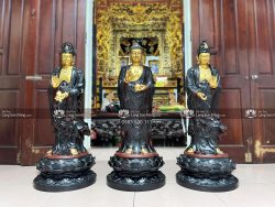 Tượng Tây Phương Tam Thánh Sơn Giả Cổ