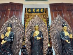 Tượng Tây Phương Tam Thánh Sơn Giả Cổ