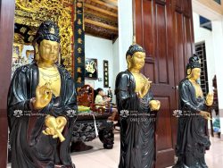 Tượng Tây Phương Tam Thánh Sơn Giả Cổ