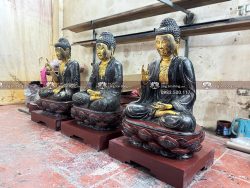 Tượng Tam Thế Phật Mẫu Cổ Thế Kỷ 16