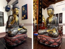 Tượng Tam Thế Phật Mẫu Cổ Thế Kỷ 16
