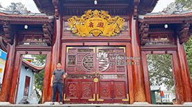 Cuốn thư tại Đền Mẫu Lào Cai | Đồ thờ Làng Sơn Đồng.com