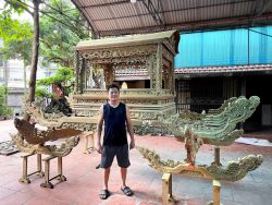 Kiệu Bát Cống Long đình Mui Luyện
