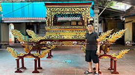 Kiệu Bát Cống (kiệu Ngọc Lộ) | Đồ thờ Làng Sơn Đồng.com