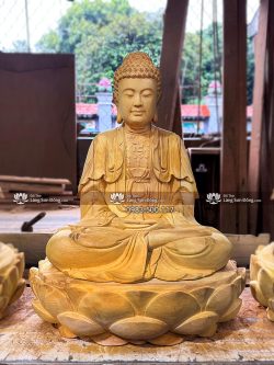 Tam Thế Phật Gỗ Mít Mộc