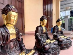 Tượng Tam Thế Phật Thếp Vàng 9999