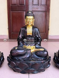 Tượng Tam Thế Phật Thếp Vàng 9999